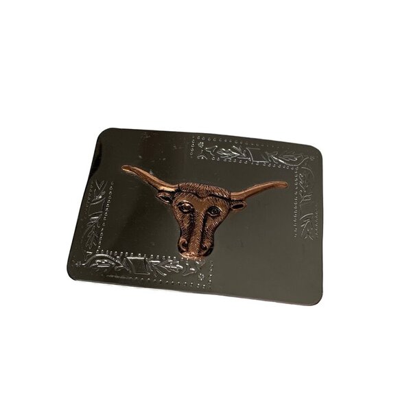 Metal Cow Bull Head Belt Buckle - Picture 2 of 6